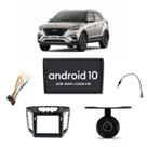 COMP Central Multimidia MP5 9 pol Hyundai Creta 2017 a 2020 Espelhamento Android IOS + Chicotes + Câmera de Ré + Moldura