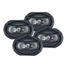 COMP Compass Kit c/ 4 Alto Falantes Automotivo 6x9" Quadriaxial LS69 400W Leson - 2LS6920CZ