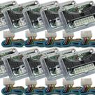 COMP Kit 10 Unidades Módulo De Vidro Elétrico Universal 2 Portas Antiesmagamento Subida E Descida Digital Soft Aw52