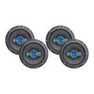 COMP Kit 2 Pares de Alto Falantes Quadriaxial 6 Polegadas 200W 4R