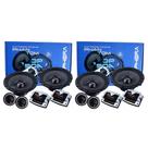 COMP Kit 4 Alto Falantes 180W Rms 6" 4 Ohms Cada OP90 Ophera