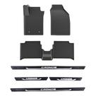 COMP Kit Automotivo Fiat Cronos: Kit Tapete Bandeja + Soleira Preta 2018 em Diante 5 Peças - Grid COMP Kit Automotivo Fiat Cronos: Kit Tapete Bandeja + Soleira Preta 2018 em Diante 5 Peças - Grid