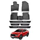 COMP Kit Automotivo Tapete Bandeja + Soleira Preta Fiat Toro A partir de 2016 COMP Kit Automotivo Tapete Bandeja + Soleira Preta Fiat Toro A partir de 2016