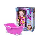 COMP Kit Boneca Babys Dodói c/ Acessórios de Médico + Banheira Nenequinha Hora do Banho - Super Toys