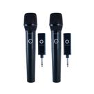 COMP Kit com 2 Microfones Sem Fio Dinâmico AR100 HT na cor Preta Leson
