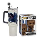 COMP Kit Copo Térmico Star Wars com Pingente 1,15L + Funko Pop! Chewbacca 596
