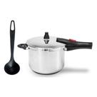 COMP Kit Cozinha Panela de Pressão 4L + Concha de Feijão / Caldos / Sopas / Molhos