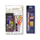 COMP Kit Escolar Harry Potter: Kit Escolar com Lápis de Cor 12 Cores e Acessórios + Kit Lápis HB