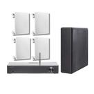 COMP Kit Frahm Home Sense Subwoofer Premium 8" + 4 Arandelas 6" 100W + Amplificador HS 400.5 HDMI
