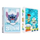 COMP Kit Jogos de Cartas Baralho Bicycle Disney - Stitch + Toy Story COMP Kit Jogos de Cartas Baralho Bicycle Disney - Stitch + Toy Story