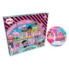 COMP Kit LOL Surprise Viagem pelo Mundo 214 Peças + 1 Boneca Bubble Surprise Lil Sisters Sortida