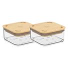 COMP Kit Organizador 2 Portes Herméticos 230ml Cada Brinox