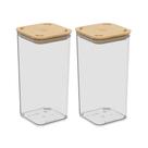 COMP Kit Organizador 2 Potes Herméticos 1,2L Cada Brinox