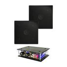 COMP Kit Som Ambiente: 2 Arandelas Quadradas 6" Orion 55W + Mini Amplificador Estéreo COMP Kit Som Ambiente: 2 Arandelas Quadradas 6" Orion 55W + Mini Amplificador Estéreo