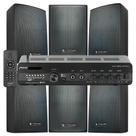 COMP Kit Som Ambiente Bluetooth Frahm Slim 3200 + 6 Caixas Ps200 Plus Cor Preto