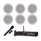 COMP Kit Som Ambiente com 3 Pares de Arandelas Leson LS78-AR + Microfone AR100 + Receiver THS1900