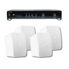 COMP Kit Som para Salas de Aula: Amplificador Slim 2500 G5 + 2 Pares de Caixas de Sobrepor CS5