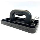 Compactador de lixo, triturador de resíduos manual, portátil, preto