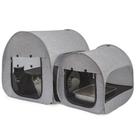 Compartimento de sala de parto portátil Cat Playpen LUCKITTY cinza