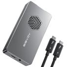 Compartimento SSD ACASIS TBU 401 Pro M.2 NVMe de 40 Gbps com ventilador de resfriamento