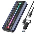 Compartimento SSD Inateck M.2 NVMe SATA com RGB USB 3.2 Gen 2