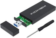 Compartimento SSD INDMEM mSATA para USB 3.0 para SSD de 30 x 30 mm e 50 x 30 mm