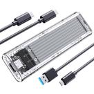 Compartimento SSD NVMe M.2 ORICO TCM2 USB 3.2 Gen 2 Tipo C Prateado
