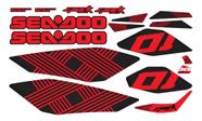 Compatível Adesivo Jet Ski Sea-Doo Spark Trixx Vermelho Compatível Adesivo Jet Ski Sea-Doo Spark Trixx Vermelho