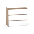 Complemento Balcao de Atendimento P25 Pandin 125 CM Noce Naturale e Branco