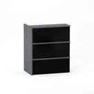 Complemento Balcao de Atendimento P25 Pandin 95 CM Grafito e Preto
