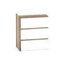 Complemento Balcao de Atendimento P25 Pandin 95 CM Noce Naturale e Branco Complemento Balcao de Atendimento P25 Pandin 95 CM Noce Naturale e Branco