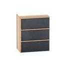 Complemento Balcao de Atendimento P25 Pandin 95 CM Noce Naturale e Grafito