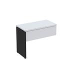 Complemento de Mesa Pé Painel Linha P25 90cm Cinza E Preto Complemento de Mesa Pé Painel Linha P25 90cm Cinza E Preto