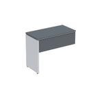 Complemento de Mesa Pé Painel Linha P25 90cm Grafito E Cinza Complemento de Mesa Pé Painel Linha P25 90cm Grafito E Cinza