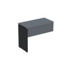Complemento de Mesa Pé Painel Linha P25 90cm Grafito E Preto Complemento de Mesa Pé Painel Linha P25 90cm Grafito E Preto