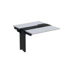 Complemento de Mesa Plataforma para Coworking para 2 Pessoas 110x140 110cm Industrial Cinza E Preto