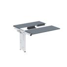Complemento de Mesa Plataforma para Coworking para 2 Pessoas 110x140 110cm Industrial Grafito E Branco Complemento de Mesa Plataforma para Coworking para 2 Pessoas 110x140 110cm Industrial Grafito E Branco