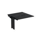Complemento de Mesa Plataforma para Coworking para 2 Pessoas 110x140 110cm Industrial Preto