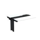 Complemento de Mesa Plataforma para Coworking para 2 Pessoas 120x120 120cm Industrial Branco E Preto Complemento de Mesa Plataforma para Coworking para 2 Pessoas 120x120 120cm Industrial Branco E Preto