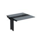 Complemento de Mesa Plataforma para Coworking para 2 Pessoas 120x120 120cm Industrial Grafito E Preto Complemento de Mesa Plataforma para Coworking para 2 Pessoas 120x120 120cm Industrial Grafito E Preto
