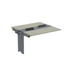 Complemento de Mesa Plataforma para Coworking para 2 Péssoas 120x120 120cm Industrial Nogueira Casblanca E Grafito Complemento de Mesa Plataforma para Coworking para 2 Péssoas 120x120 120cm Industrial Nogueira Casblanca E Grafito