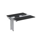 Complemento de Mesa Plataforma para Coworking para 2 Péssoas 120x120 120cm Industrial Preto E Cinza Complemento de Mesa Plataforma para Coworking para 2 Péssoas 120x120 120cm Industrial Preto E Cinza
