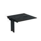 Complemento de Mesa Plataforma para Coworking para 2 Pessoas 120x120 120cm Industrial Preto