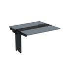 Complemento de Mesa Plataforma para Coworking para 2 Pessoas 130x120 130cm Industrial Grafito E Preto Complemento de Mesa Plataforma para Coworking para 2 Pessoas 130x120 130cm Industrial Grafito E Preto