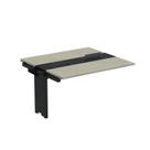 Complemento de Mesa Plataforma para Coworking para 2 Pessoas 130x120 130cm Industrial Nogueira Casablanca E Preto Complemento de Mesa Plataforma para Coworking para 2 Pessoas 130x120 130cm Industrial Nogueira Casablanca E Preto