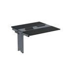 Complemento de Mesa Plataforma para Coworking para 2 Pessoas 130x120 130cm Industrial Preto E Grafito Complemento de Mesa Plataforma para Coworking para 2 Pessoas 130x120 130cm Industrial Preto E Grafito
