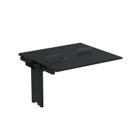 Complemento de Mesa Plataforma para Coworking para 2 Pessoas 130x120 130cm Industrial Preto