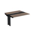 Complemento de Mesa Plataforma para Coworking para 2 Pessoas 130x120 130cm Industrial Walnut E Preto Complemento de Mesa Plataforma para Coworking para 2 Pessoas 130x120 130cm Industrial Walnut E Preto