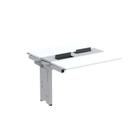 Complemento de Mesa Plataforma para Coworking para 2 Pessoas 130x140 130cm Industrial Branco E Cinza Complemento de Mesa Plataforma para Coworking para 2 Pessoas 130x140 130cm Industrial Branco E Cinza