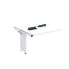 Complemento de Mesa Plataforma para Coworking para 2 Pessoas 130x140 130cm Industrial Branco